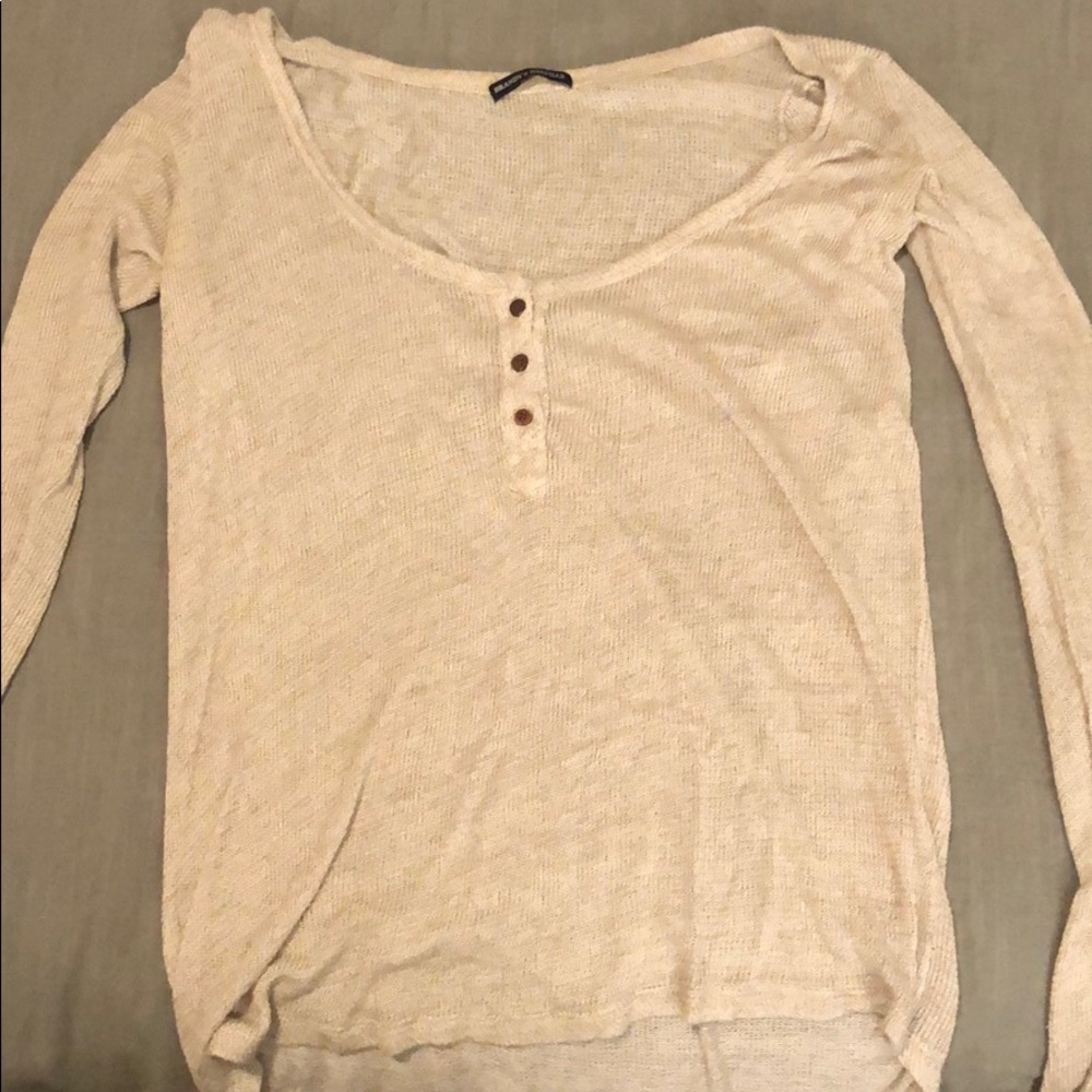 Long sleeve tan shirt